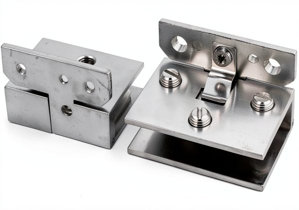 Aexit Glass Clip Silver Alloy Material Mounting Hardware-1