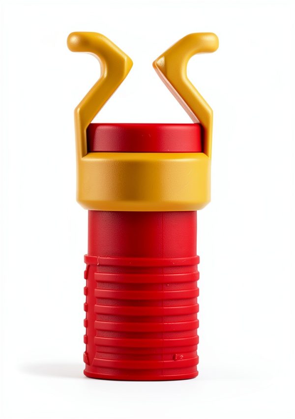BORDSTRACT Hand Screw Clamp Holder ABS Plastic Red 40mm-1