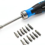 Amazon Basics 12-in-1 Magnetic Ratchet Screwdriver Set-0
