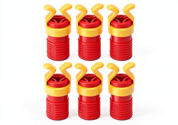 BORDSTRACT Hand Screw Clamp Holder ABS Plastic Red 40mm-0