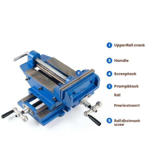 Cross Slide Drill Press Vise Ama-haohao Alloy Steel-4