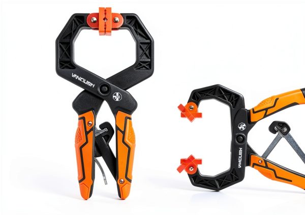 VANQUISH Ratcheting Hand Clamps Nylon Quick Release 2 Pack-1