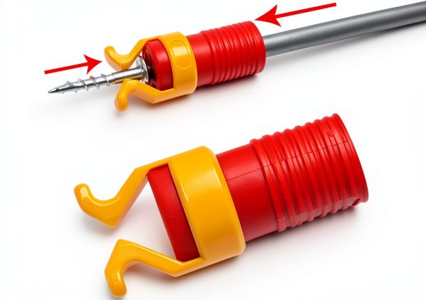 Gazechimp Red ABS Modern Hand Screw Clamp Tool-6