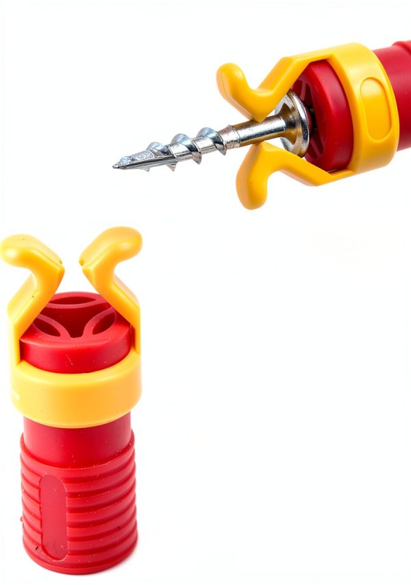 BORDSTRACT Hand Screw Clamp Holder ABS Plastic Red 40mm-6