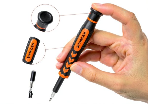 Precision Screwdriver Set Sharden Rubber Ergonomic-2