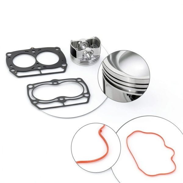 MOTO1988 Top End Piston Ring Kit w/ Gasket for Polaris Sportsman 800-4