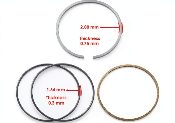 Caltric Piston Ring Kit for Kawasaki KX250F 2004-2019 13008-0028-1
