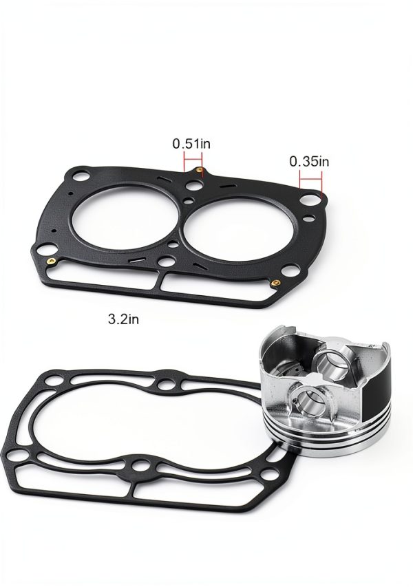 MOTO1988 Top End Piston Ring Kit w/ Gasket for Polaris Sportsman 800-3