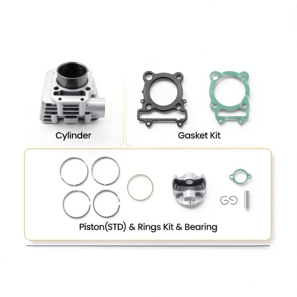 Yamaha ATV Piston Ring Kit maXpeedingrods Complete Air Cylinder Set-4