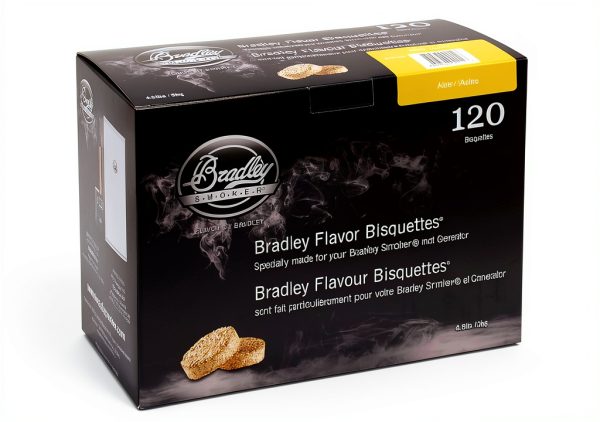 Bradley Smoker Bisquettes for Grilling and BBQ, Alder Special Blend, 120 Pack-0