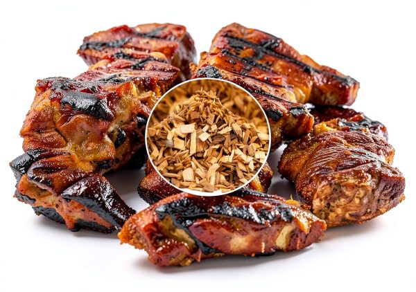 Apple Wood Chips Sukh 420G Smoker – LY-Smoking Dry Dense for Grilling-1
