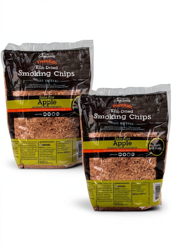 Apple BBQ Wood Chips Camerons Extra Fine Smoker 2 Pack 260 cu in-0
