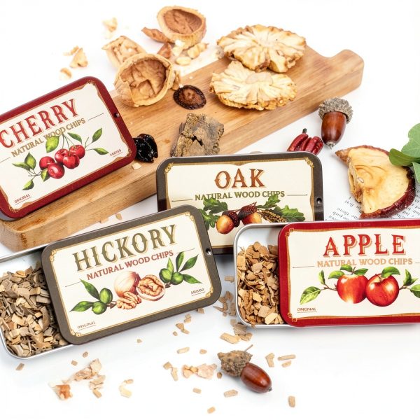 Cocktail Smoker Wood Chips WILD SHIMMER Oak Cherry Hickory Apple-6