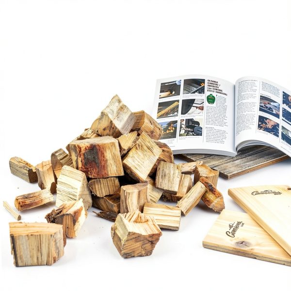 Alder Wood Chunks Camerons 420 cu in Natural BBQ Smoker Fuel 5 lb-2