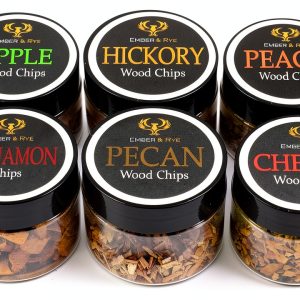 Wood Chips for Cocktail Smoker Ember and Rye 8 Flavor Variety Pack-0