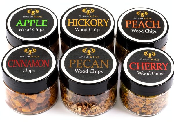 Wood Chips for Cocktail Smoker Ember and Rye 8 Flavor Variety Pack-0