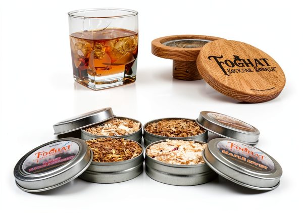 Foghat Fuel Sampler Four Pack Whiskey Oak Hickory Mesquite Maple Chips-1
