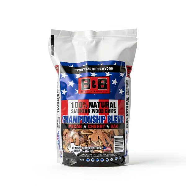 B&B Charcoal Smoking Chips 2-Pack Premium Hardwood Blend for Grilling-4