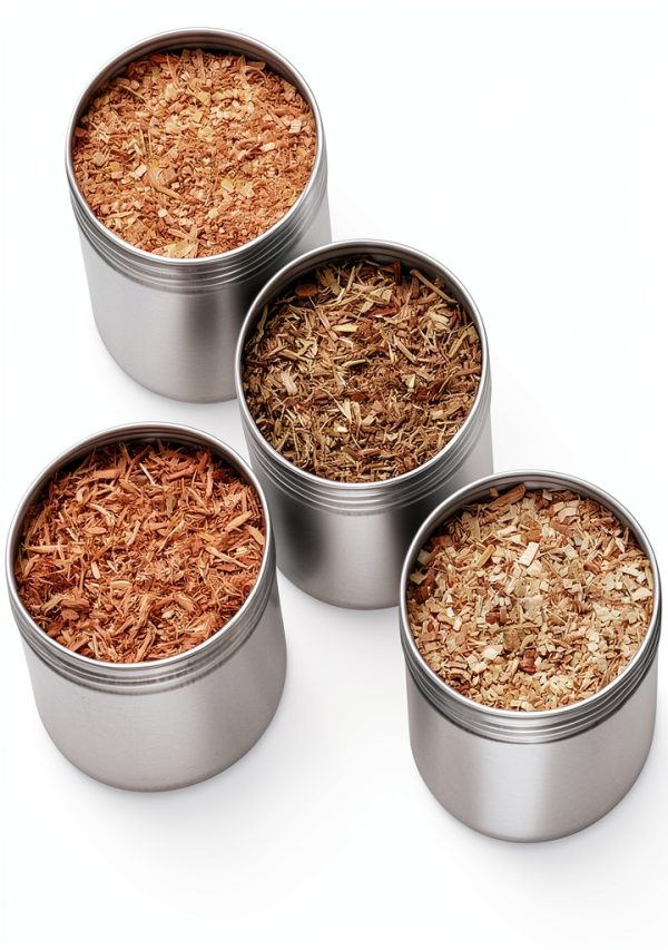 Breville Commercial BSM600AWC0NUC1 Classic Smokehouse Wood Chip Kit for Smoking Gun Pro CSM700, 4 Piece, Hickory, Mesquite, Applewood, and Cherrywood-3