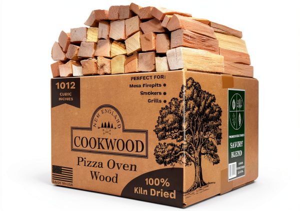Savory Blend 5 Inch Universal Cooking Firewood 14lb Premium Kiln Dried-0