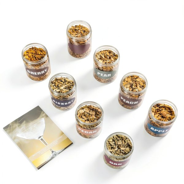 INSISART Natural Wood Chips Smoker Pack 8 Flavor Assortment 8oz Each-6