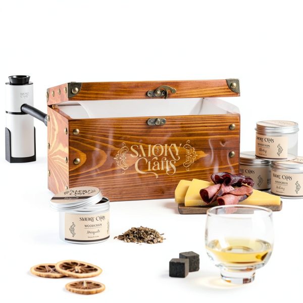 5 x 2oz Wood Chips for Cocktail Smoker (Set of 5: Cherry, Hickory, Apple, Mesquite, Walnut) - 5 Flavors of Smoking Gun Wood Chips - Whiskey Gifts for Men-7